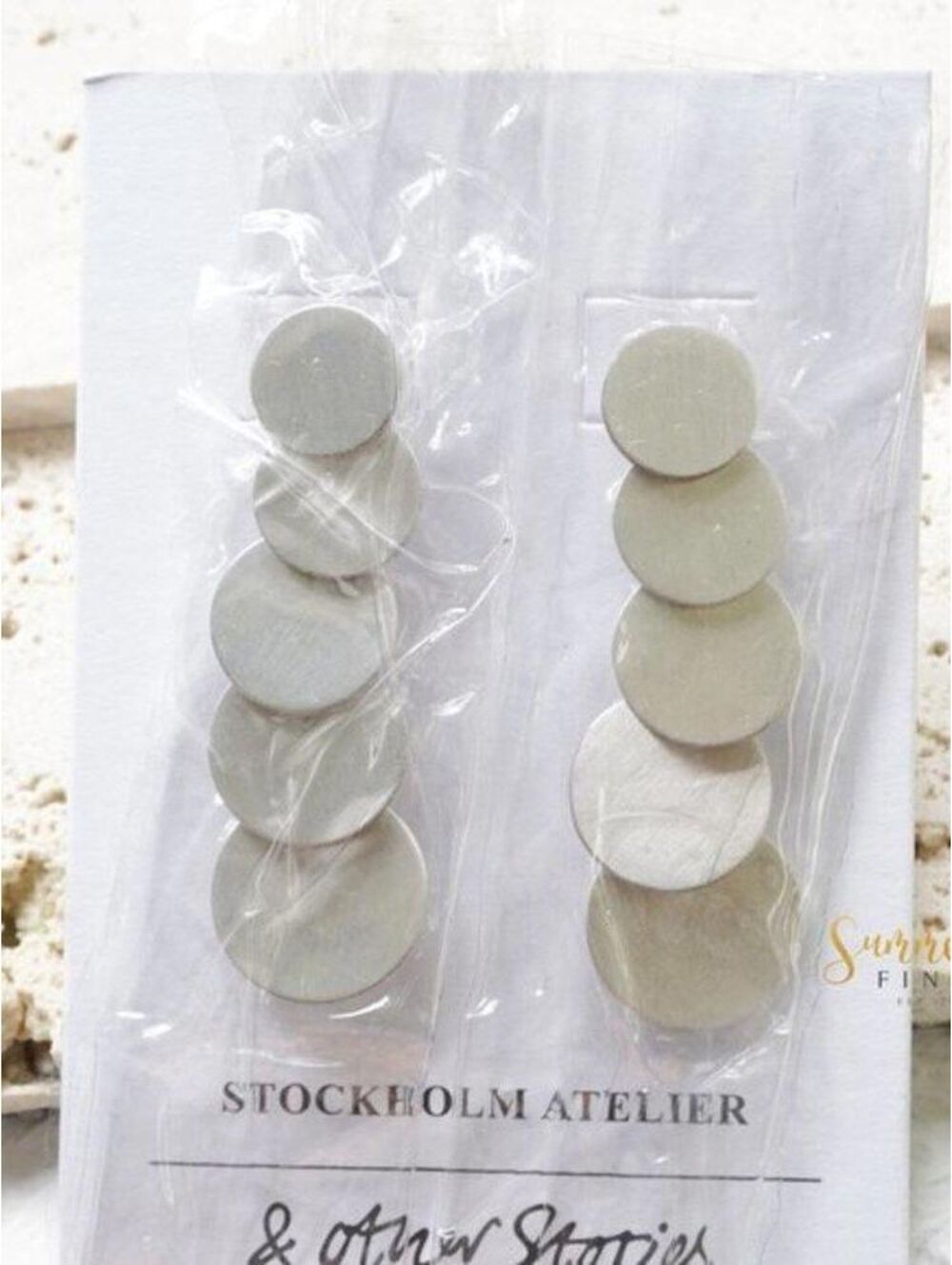 & Other Stories Disc Drop Earrings